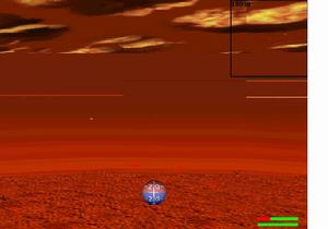 遊戲中的飛行畫面