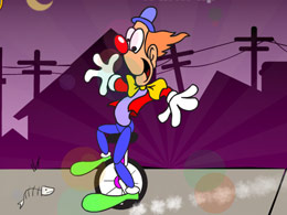 小丑獨輪表演 小丑獨輪表演