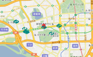 深圳地圖，橄欖綠洲地理位置