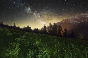 阿爾卑斯山夜景