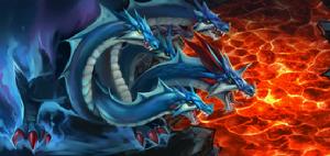 英雄王座背景藍龍