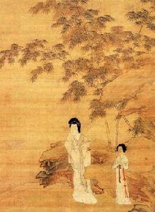明仇英修竹仕女圖 明仇英修竹仕女圖