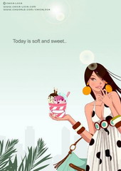 《芳香時尚的女人》