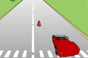 飛馳紅色汽車 飛馳紅色汽車