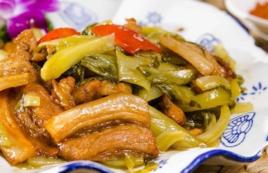 鹹菜炒豬肉 鹹菜炒豬肉
