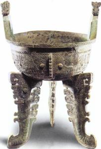 龍虎耳青銅扁足鼎 龍虎耳青銅扁足鼎