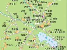 明十三陵的分布圖