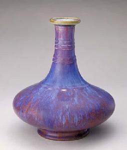 窯變釉弦紋瓶 窯變釉弦紋瓶
