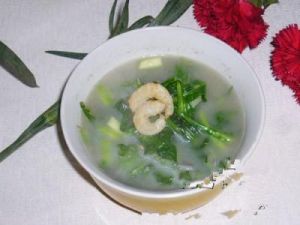 蔥香海米茼蒿湯 蔥香海米茼蒿湯