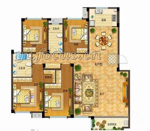 海信&middot;依雲小鎮A戶型圖