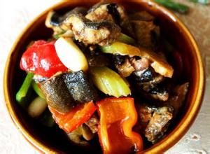 香芹豉椒溜鱔段 香芹豉椒溜鱔段