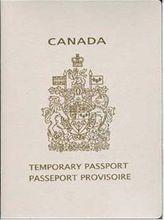 加拿大臨時護照