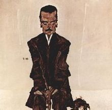 埃貢·席勒《愛德華·科斯馬克肖像》