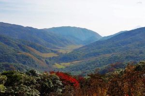 環繞千家洞的群山和原始森林：
