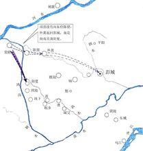 項羽向東撤退示意圖