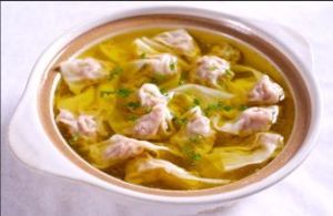 雞湯大芥菜浸雲吞 雞湯大芥菜浸雲吞