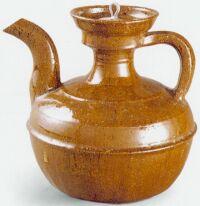 藏族黃釉注壺 藏族黃釉注壺
