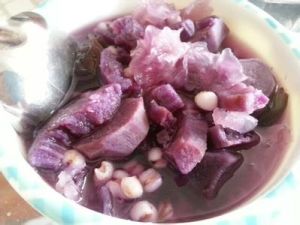 紫薯薏米糍 紫薯薏米糍