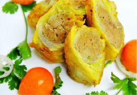 香煎白菜肉卷 香煎白菜肉卷