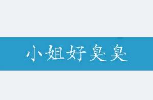 小姐好臭臭 小姐好臭臭