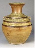 原始瓷青釉劃花雙系壺 原始瓷青釉劃花雙系壺