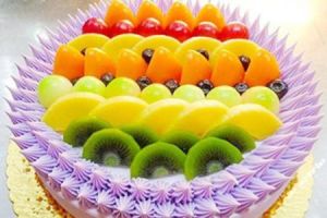 香芋水果蛋糕 香芋水果蛋糕