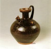 晉德清窯黑釉雞首壺 晉德清窯黑釉雞首壺