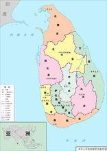 斯里蘭卡地圖