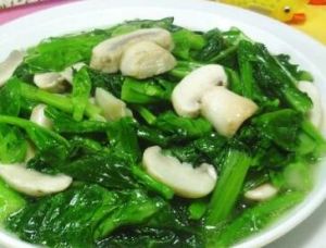 平菇炒油菜蕻 平菇炒油菜蕻
