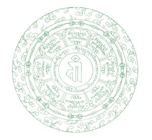 金剛鎧甲心咒咒輪