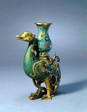 清乾隆掐絲琺瑯鳧尊 清乾隆掐絲琺瑯鳧尊