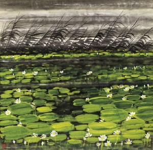 《荷塘》(圖二)