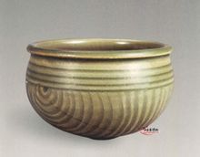 北宋耀州窯青釉柳斗形杯 北宋耀州窯青釉柳斗形杯