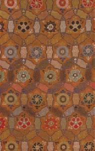 明柿紅盤絛朵花宋錦 明柿紅盤絛朵花宋錦