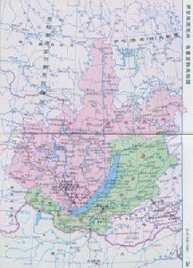貝加爾湖區行政圖