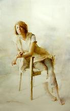 《空-&middot;-間》水彩，130X90（cm）