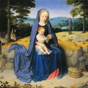 《逃往埃及途中的歇息》赫拉德&middot;戴維