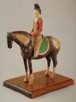 泥塑彩繪女騎馬俑 泥塑彩繪女騎馬俑