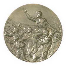 墨爾本奧林匹克體育場1956年第16屆墨爾本奧運會獎牌背