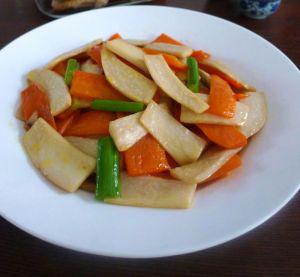 杏鮑菇炒胡蘿蔔