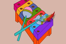 兒童玩具上色 兒童玩具上色