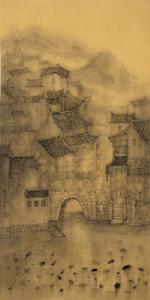 禪城系列之十三 136cm×68cm 2011年