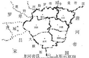 唐河帝國西北郡地圖