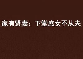 家有賢妻:下堂庶女不從夫 家有賢妻:下堂庶女不從夫