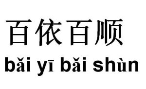 百依百順 百依百順