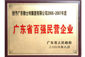 2006－2007年度廣東百強民營企業