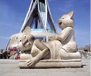 流氓豬石雕 流氓豬石雕