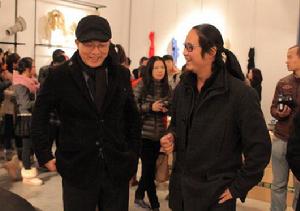 楊超凡於中國美術學院許江院長親切交談