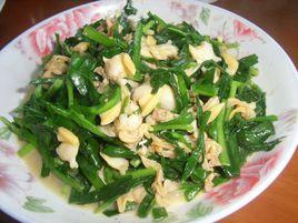 韭菜炒蛤蜊肉 韭菜炒蛤蜊肉