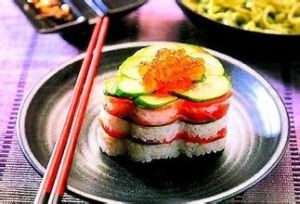 三文魚千層飯 三文魚千層飯